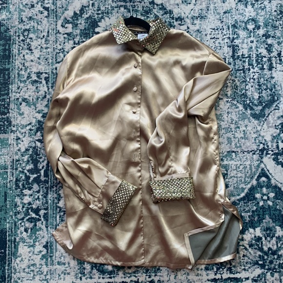 rouie Tops - Vintage Gold Blouse